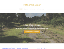 Tablet Screenshot of mikebuysland.com